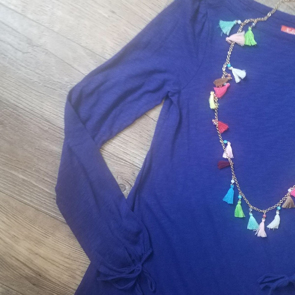 HI LINE DARK BLUE DRESS SIZE M - Picture 7 of 8